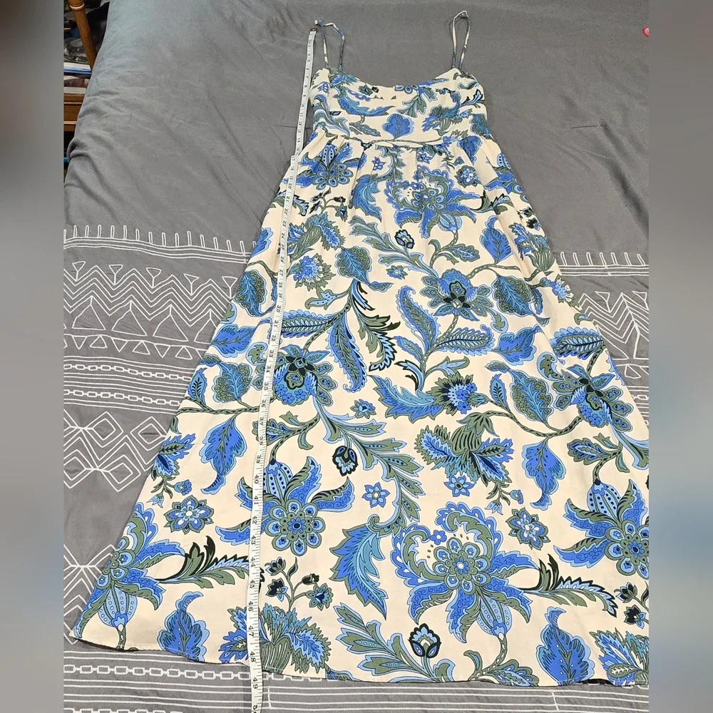 Zara The June Dress With Floral Print Midi Style Size Medium - Picture 2 of 7